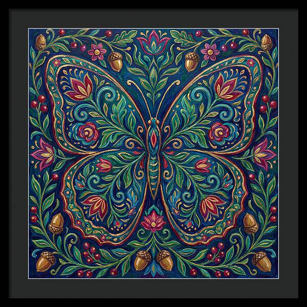 Peacock Butterfly Elegance