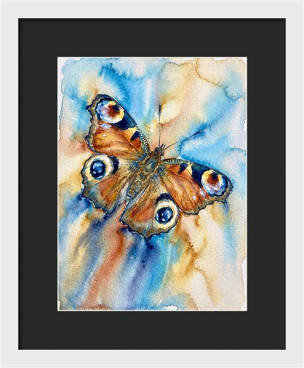 Peacock Butterfly Watercolor