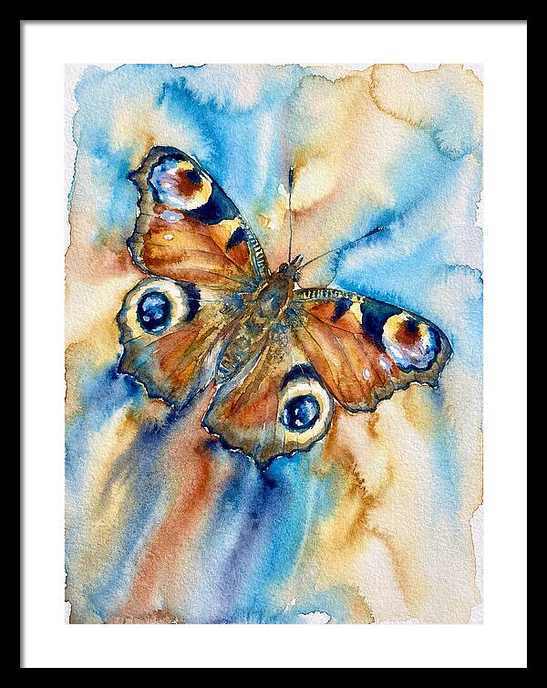 Peacock Butterfly Watercolor