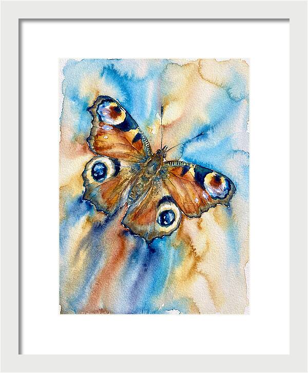 Peacock Butterfly Watercolor