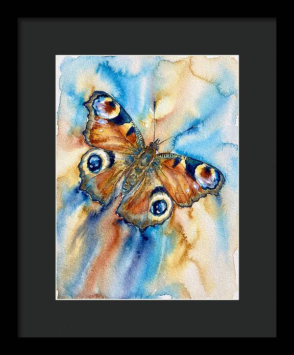 Peacock Butterfly Watercolor