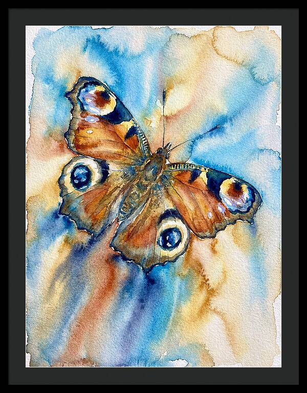 Peacock Butterfly Watercolor