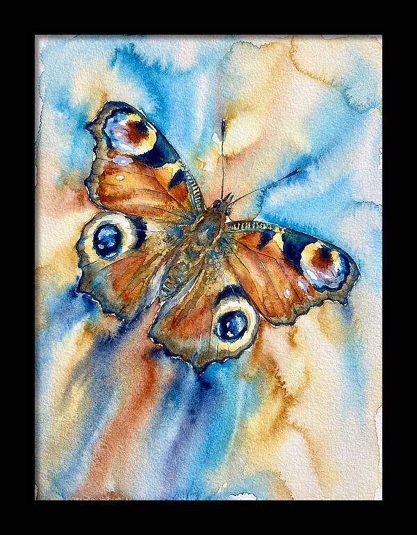 Peacock Butterfly Watercolor