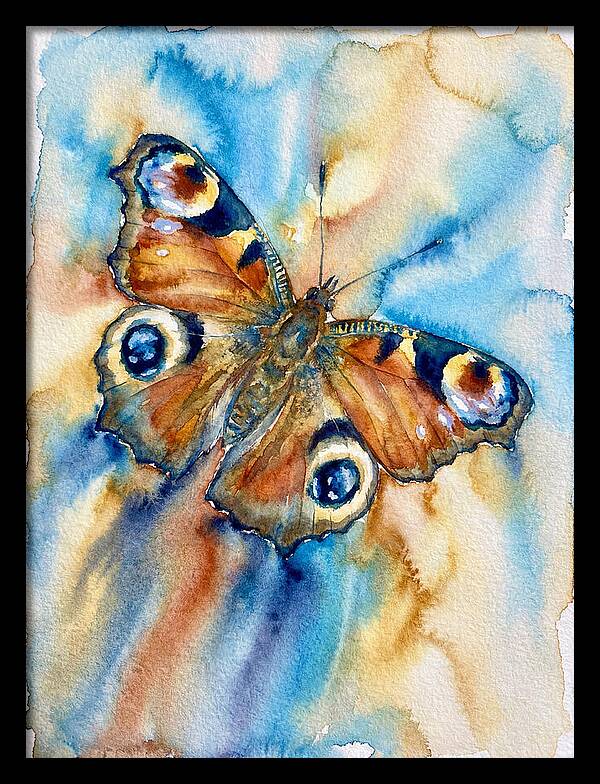 Peacock Butterfly Watercolor