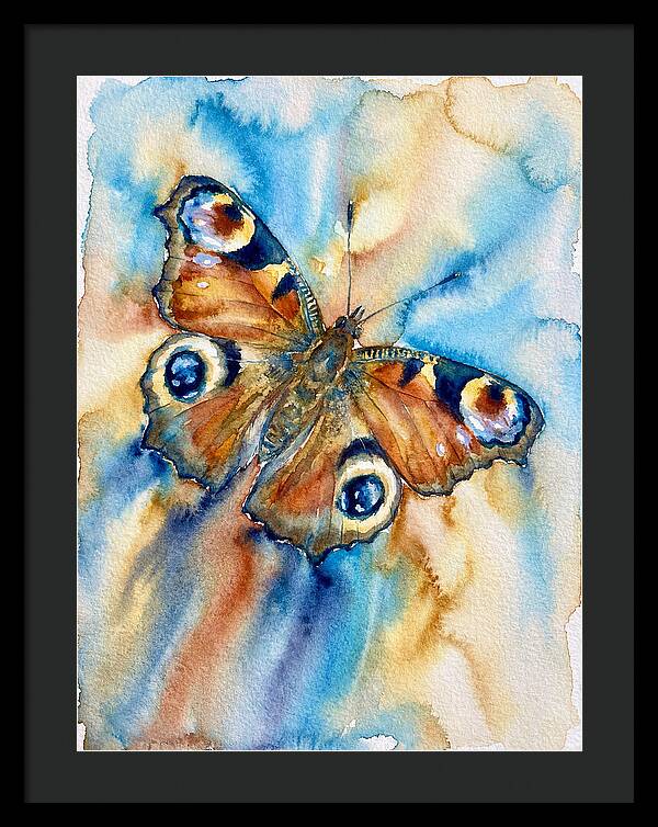 Peacock Butterfly Watercolor
