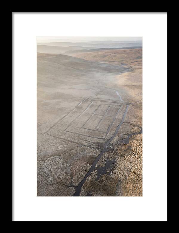 Peat Cutting Patterns Aerial View