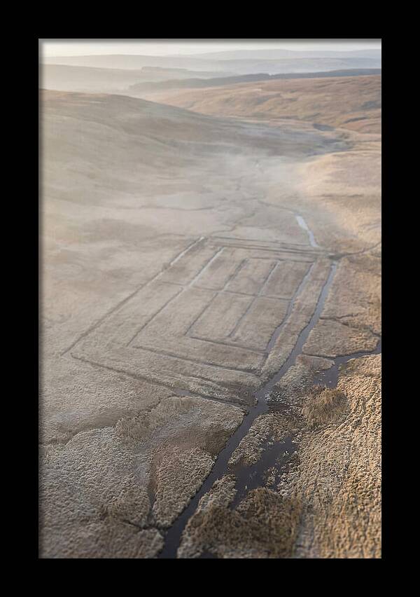 Peat Cutting Patterns Aerial View