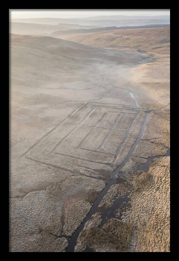 Peat Cutting Patterns Aerial View