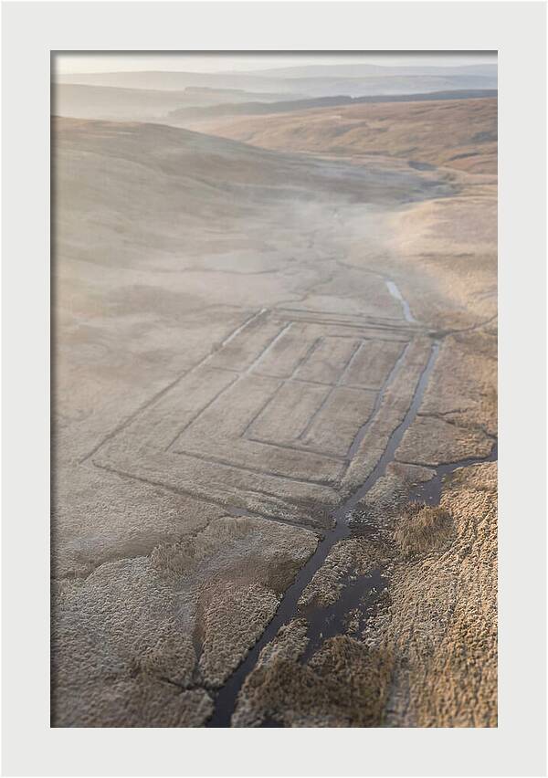 Peat Cutting Patterns Aerial View