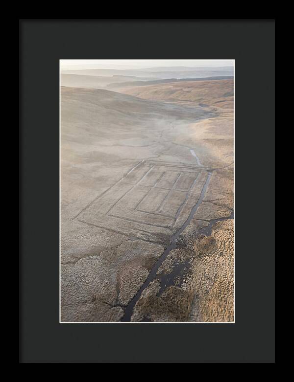 Peat Cutting Patterns Aerial View