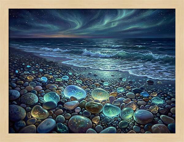 Pebble Beach At Night