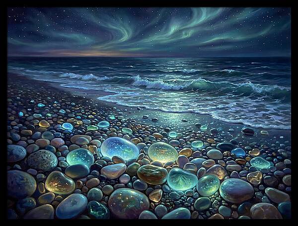 Pebble Beach At Night