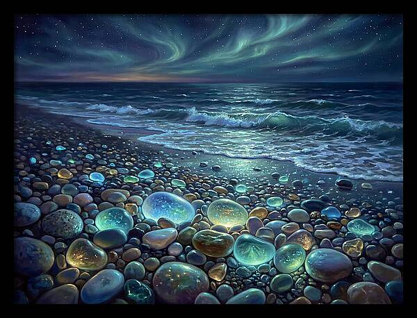 Pebble Beach At Night