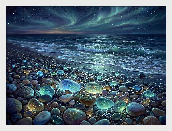 Pebble Beach At Night