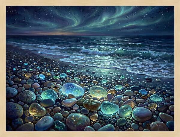 Pebble Beach At Night