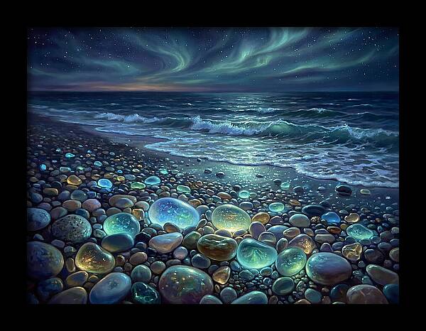 Pebble Beach At Night