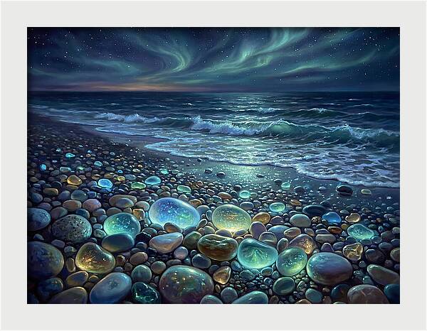 Pebble Beach At Night