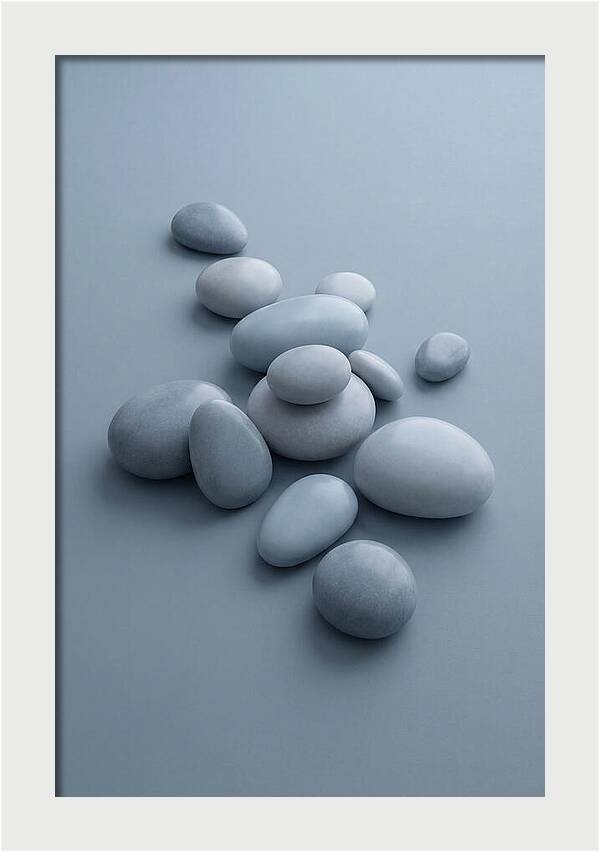 Pebble Like Shapes In Warm Neutral