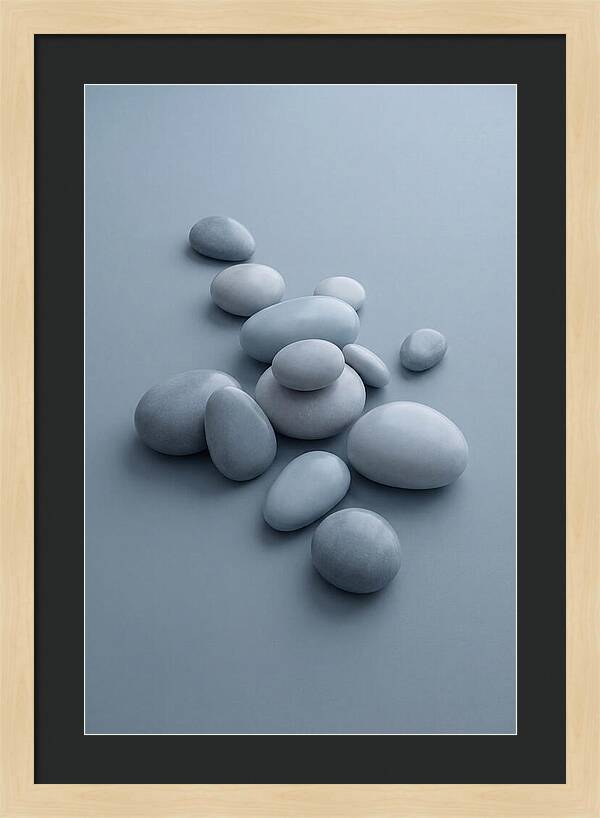 Pebble Like Shapes In Warm Neutral