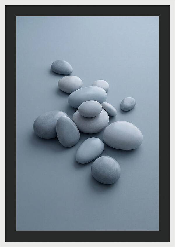 Pebble Like Shapes In Warm Neutral