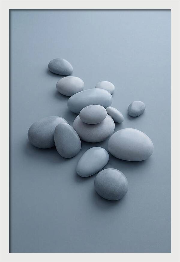 Pebble Like Shapes In Warm Neutral