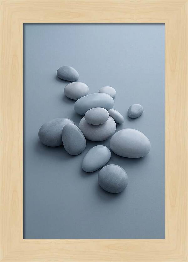 Pebble Like Shapes In Warm Neutral