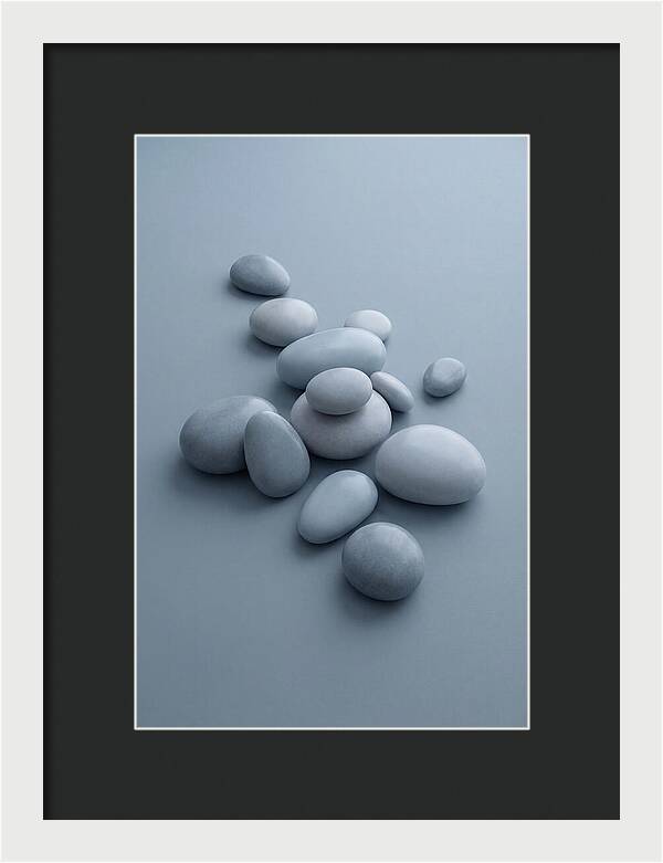 Pebble Like Shapes In Warm Neutral