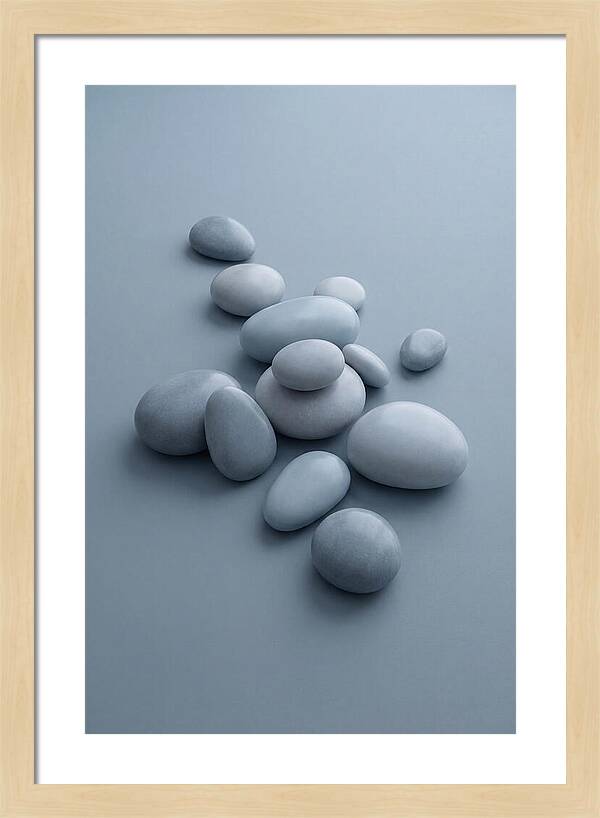 Pebble Like Shapes In Warm Neutral