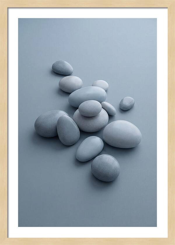 Pebble Like Shapes In Warm Neutral