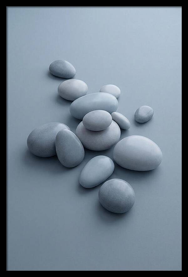 Pebble Like Shapes In Warm Neutral
