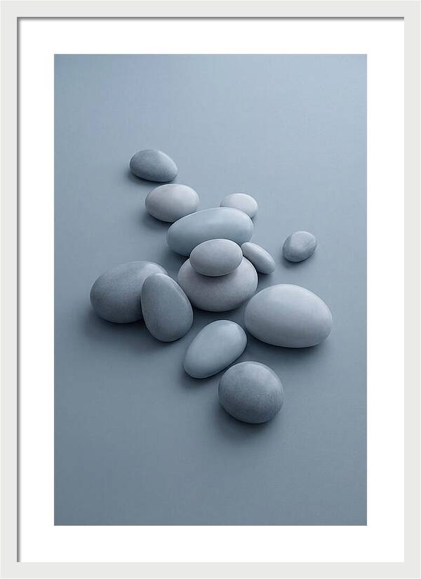 Pebble Like Shapes In Warm Neutral