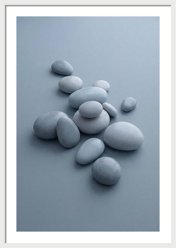 Pebble Like Shapes In Warm Neutral