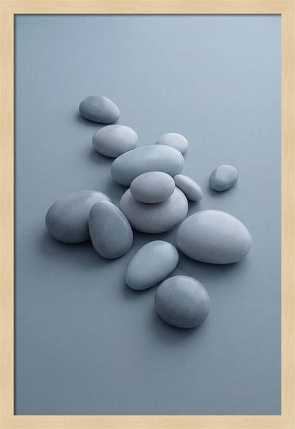 Pebble Like Shapes In Warm Neutral