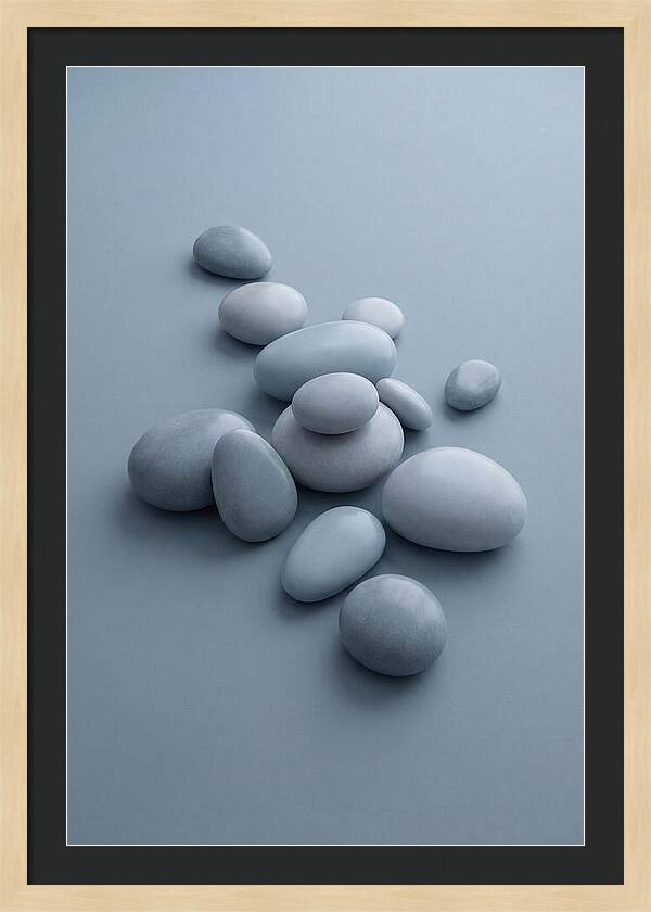 Pebble Like Shapes In Warm Neutral
