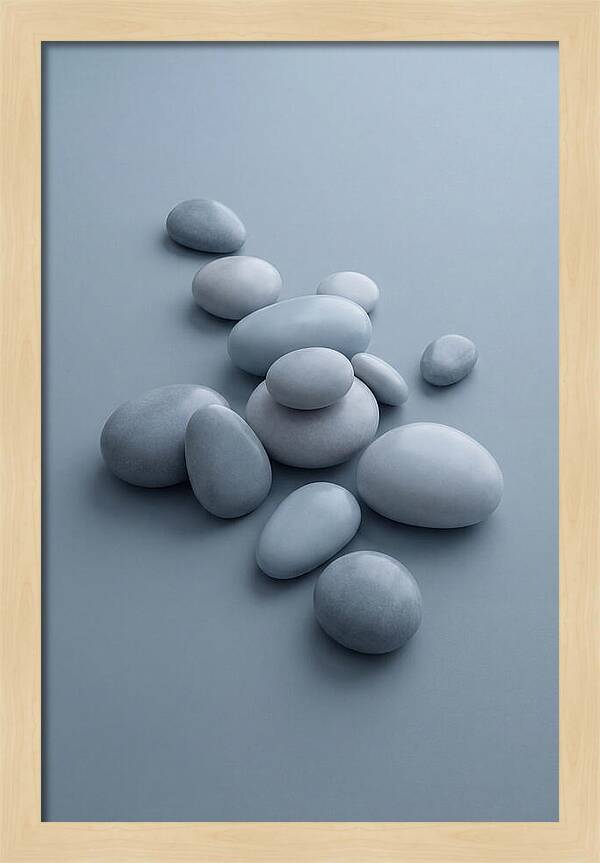 Pebble Like Shapes In Warm Neutral