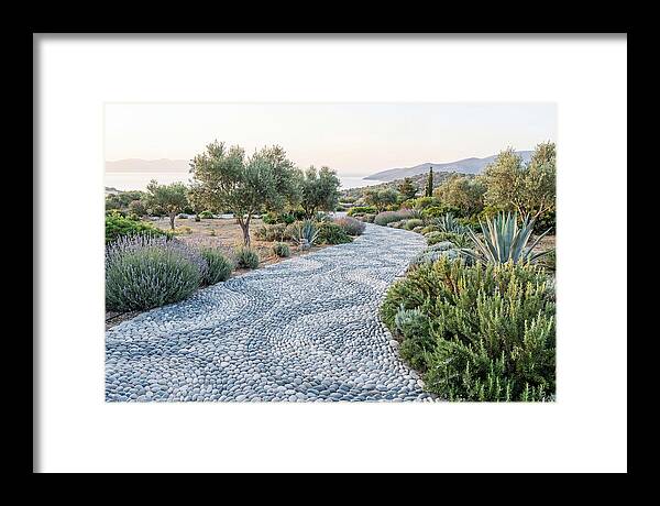 Pebble Mosaic Pathway Through Nature