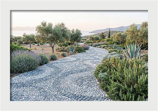 Pebble Mosaic Pathway Through Nature