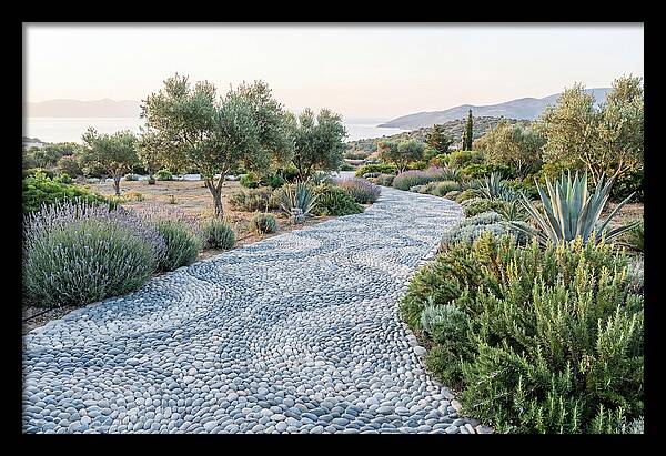 Pebble Mosaic Pathway Through Nature
