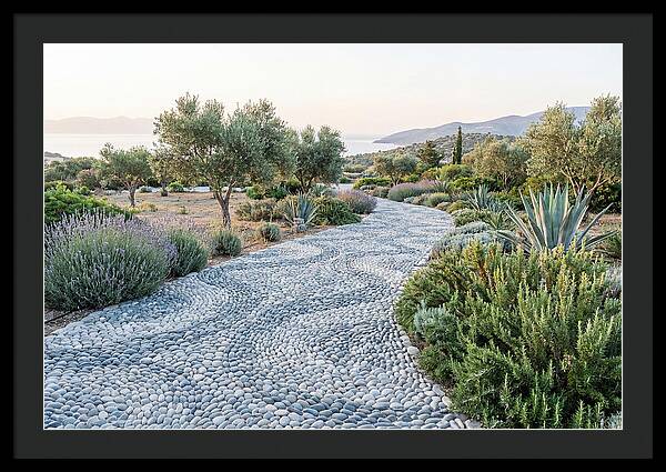 Pebble Mosaic Pathway Through Nature