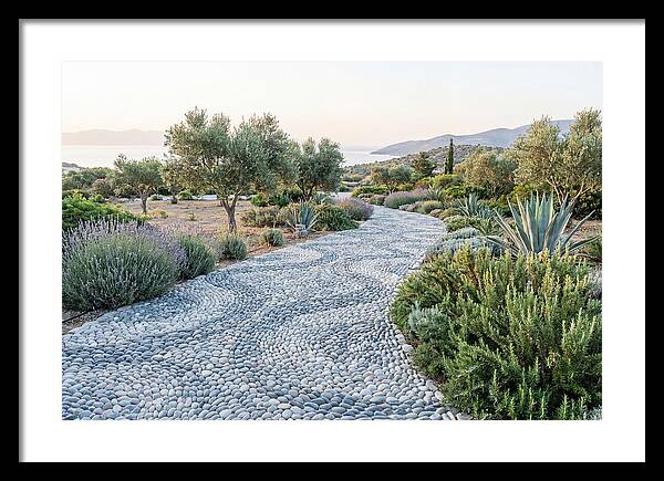Pebble Mosaic Pathway Through Nature