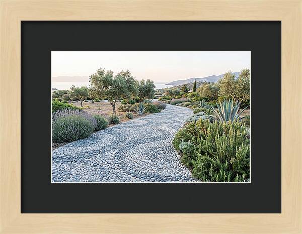 Pebble Mosaic Pathway Through Nature