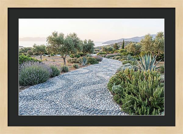 Pebble Mosaic Pathway Through Nature