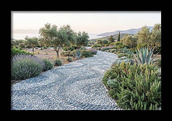 Pebble Mosaic Pathway Through Nature