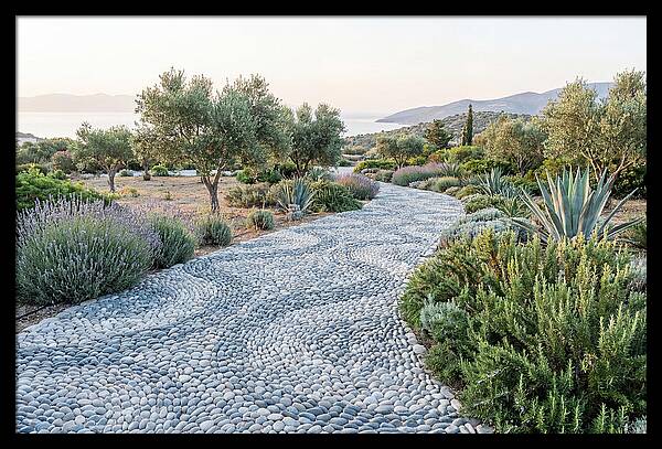 Pebble Mosaic Pathway Through Nature