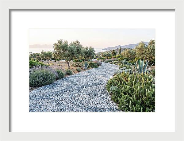 Pebble Mosaic Pathway Through Nature