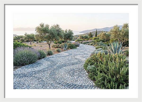 Pebble Mosaic Pathway Through Nature