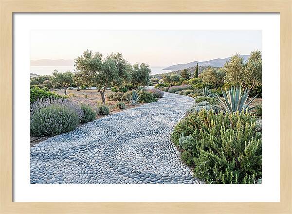 Pebble Mosaic Pathway Through Nature
