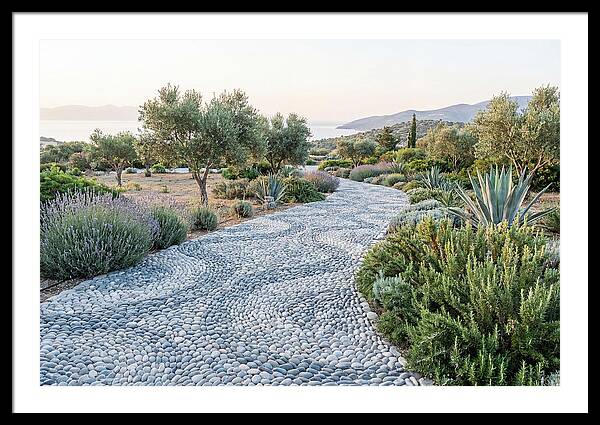 Pebble Mosaic Pathway Through Nature