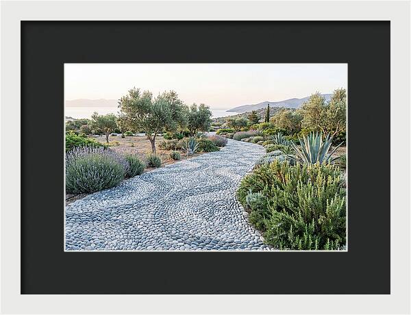 Pebble Mosaic Pathway Through Nature