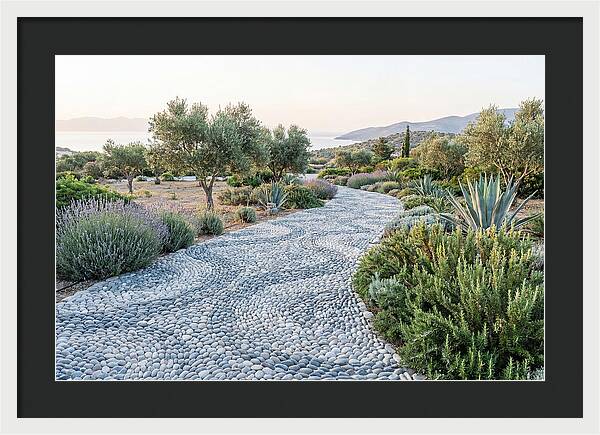 Pebble Mosaic Pathway Through Nature